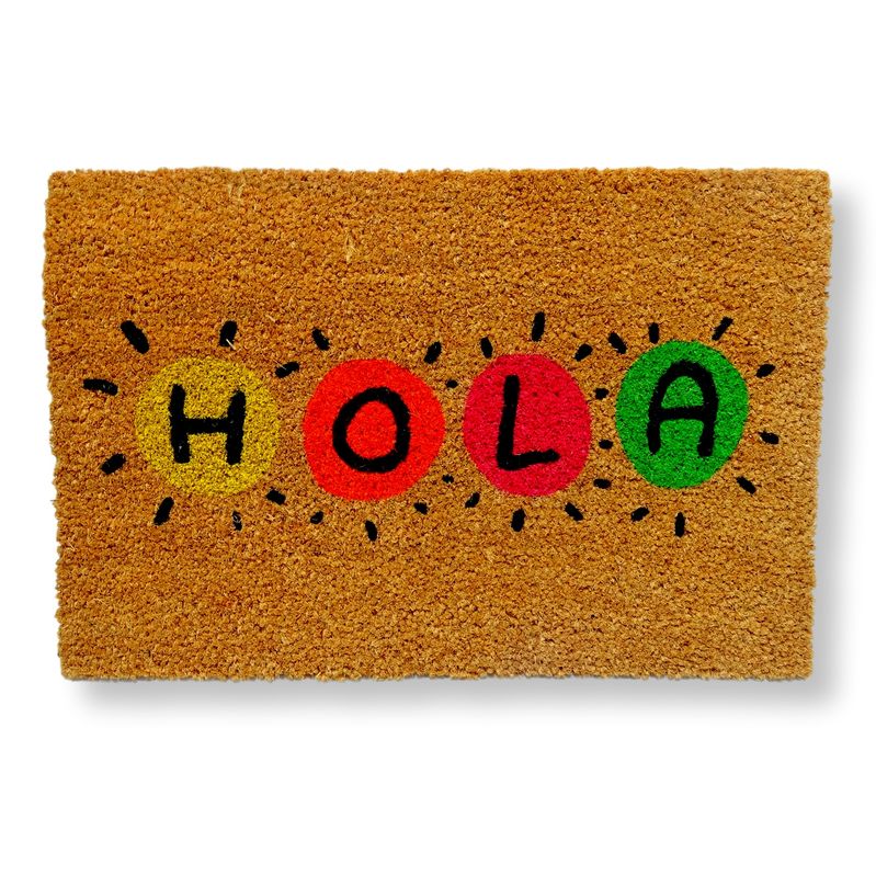 Felpudo coco Hola Colores, Felpudos originales Koko Doormats
