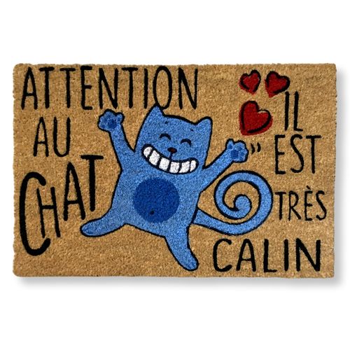 Felpudo coco Attention au Chat, Felpudos originales Koko Doormats