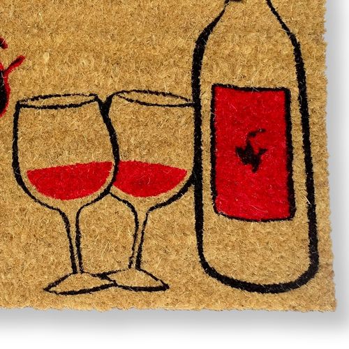 Zoom Felpudo coco Bienvenido traes vino, Felpudos originales Koko Doormats