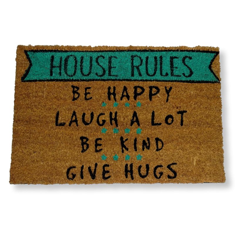 Felpudo coco House Rules, Felpudos originales Koko Doormats