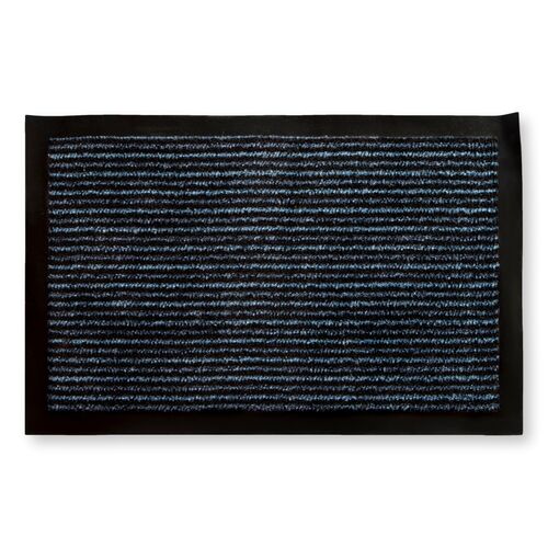 Felpudo LINES para interior o exterior - Azúl 80 x 120 cm