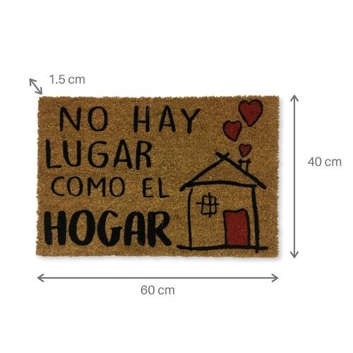 Felpudo Coco - No hay Lugar Como el Hogar