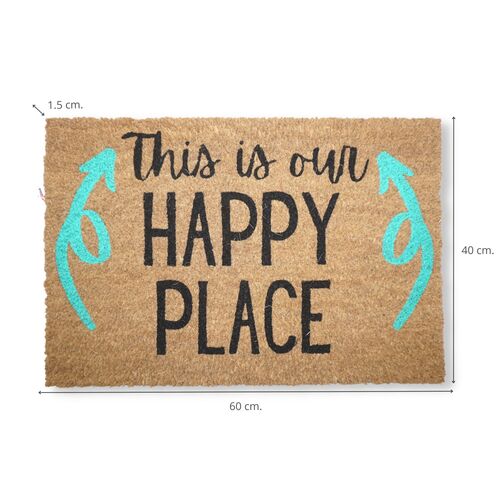 Felpudo Coco - This is my Happy Place