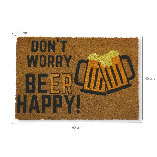 Felpudo Coco - Don't Worry Beer Happy