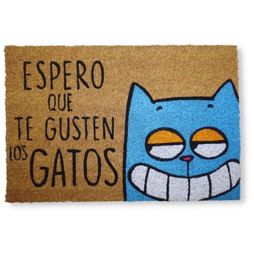 Felpudo Espero que te gusten los Gatos, Felpudos originales Koko Doormats