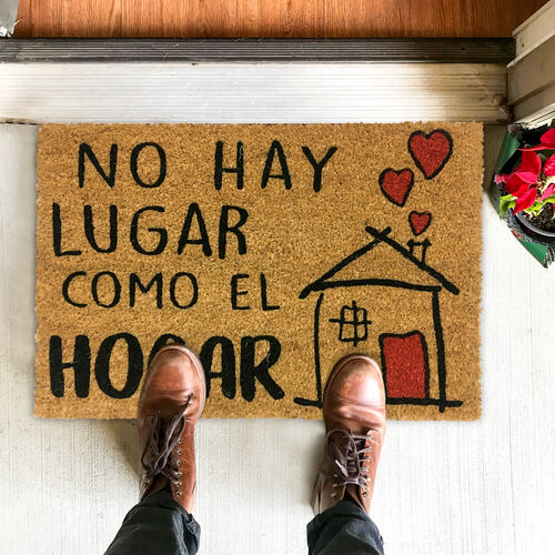 Felpudo Coco - No hay Lugar Como el Hogar