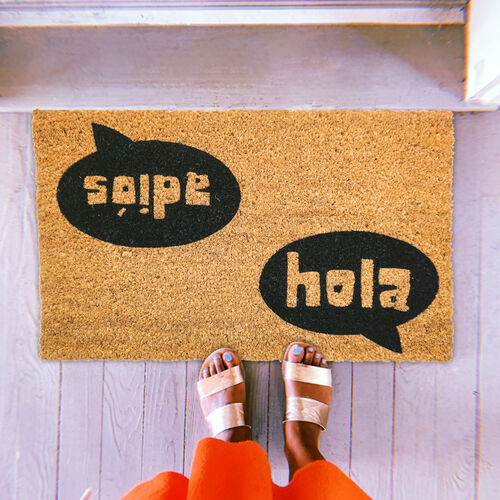 Felpudo Hola - Adiós, Felpudos originales Koko Doormats